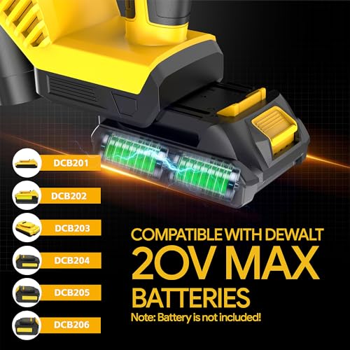 Cordless Jig Saw Compatible with Dewalt 20v Max Battery(No Battery) Brushless Jigsaw, Variable Speed, 45° Beveled Cuts, 3 Orbital Action, with Jigsaw Blades for Straight/Curve/Circle Cutting - Thumbnail 6