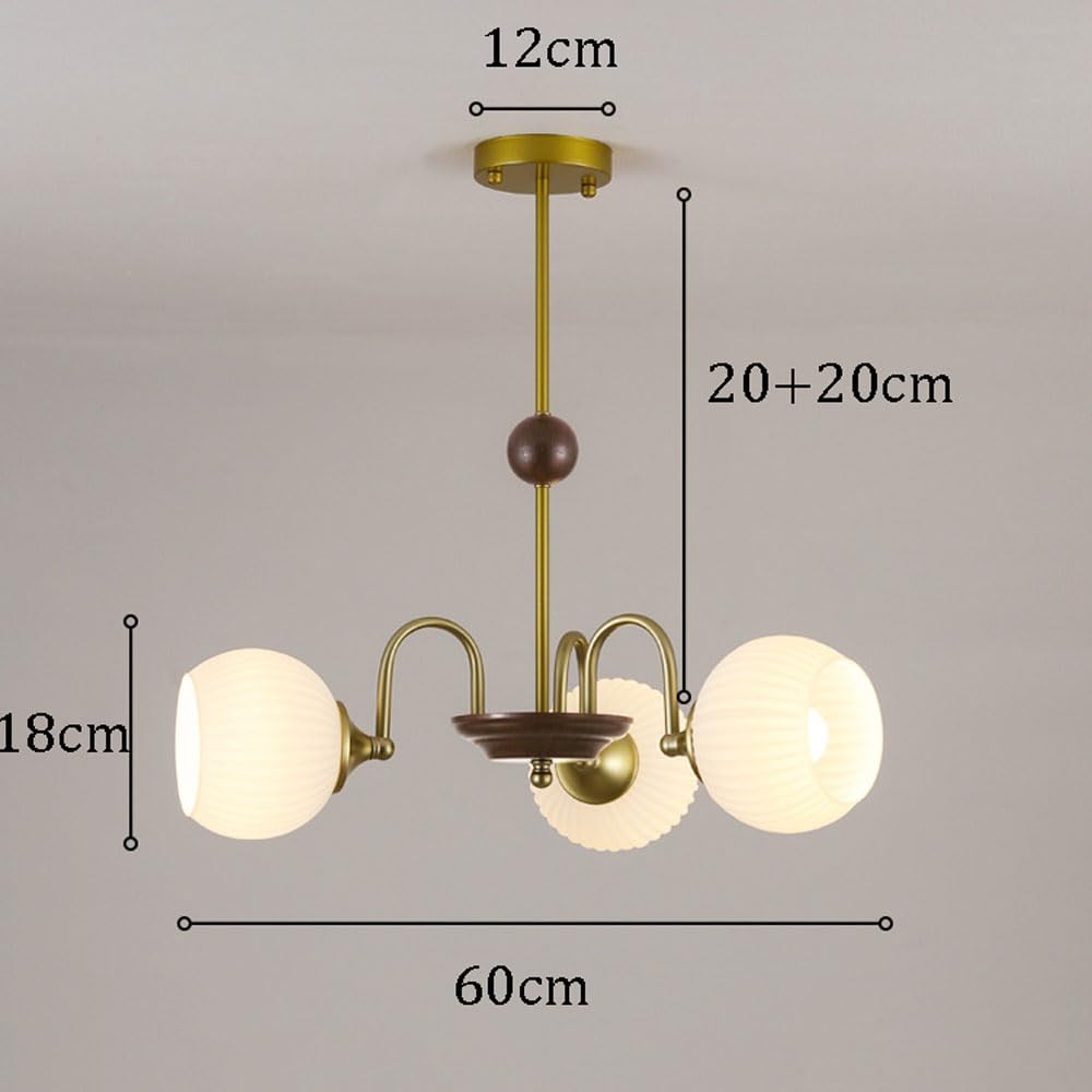 Lampade a Sospensione a Incasso in Stile retrò per Camera da Letto, lampadari Bianchi in Stile Moderno di metà secolo per Soggiorno, Isola Cucina con Paralume in Vetro opalino, lam