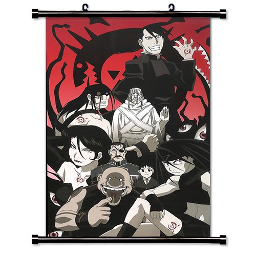 Full Metal  Alchemist  Anime Fabric Wall Scroll  Poster  (16" x 25") Inches. [WP]-FullMetalAlch-610