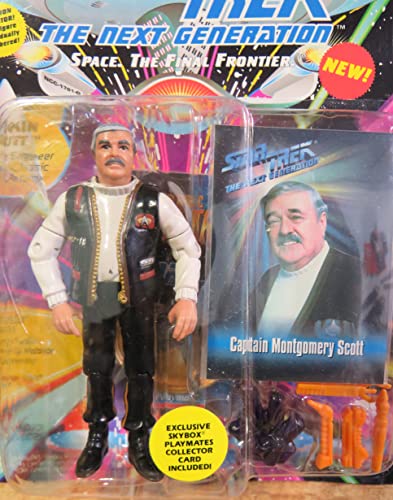 Captain Montgomery Scott Action Figure As Seen In The Star Trek: Next Gext Generation Episode "Relics" #TOP1