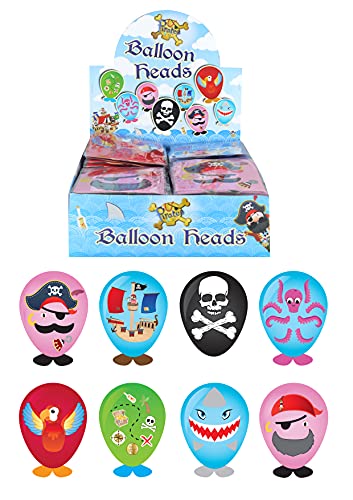 Ballons imprimés requin Jolly Roger et bateau de pirate Henbrandt