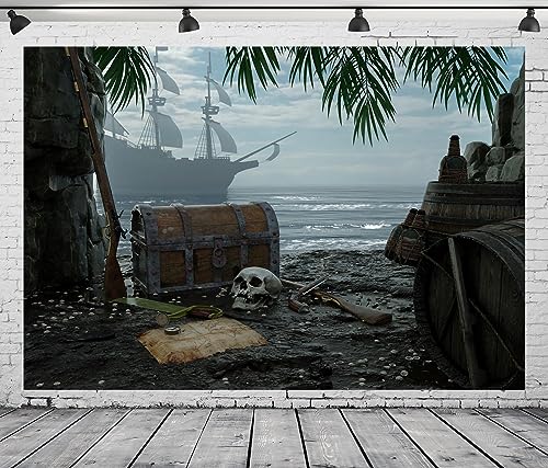Telón de fondo temático pirata 7x5 pies BELECO miniatura 5