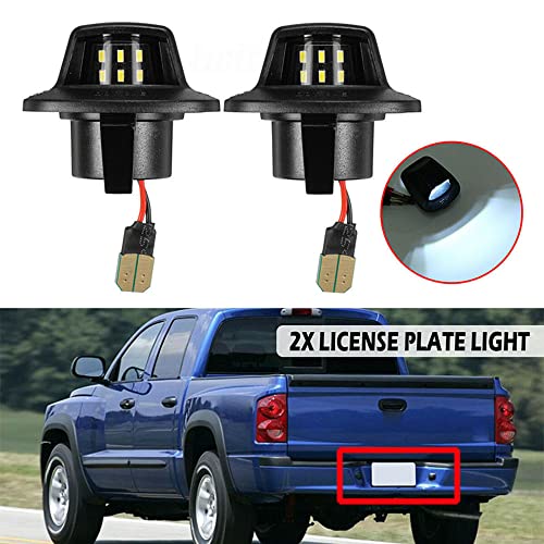 Placa de carro de 6pcs Luz da placa de carro 12V DC traseiro para Mitsubishi Raider Dodge Dakota Peç
