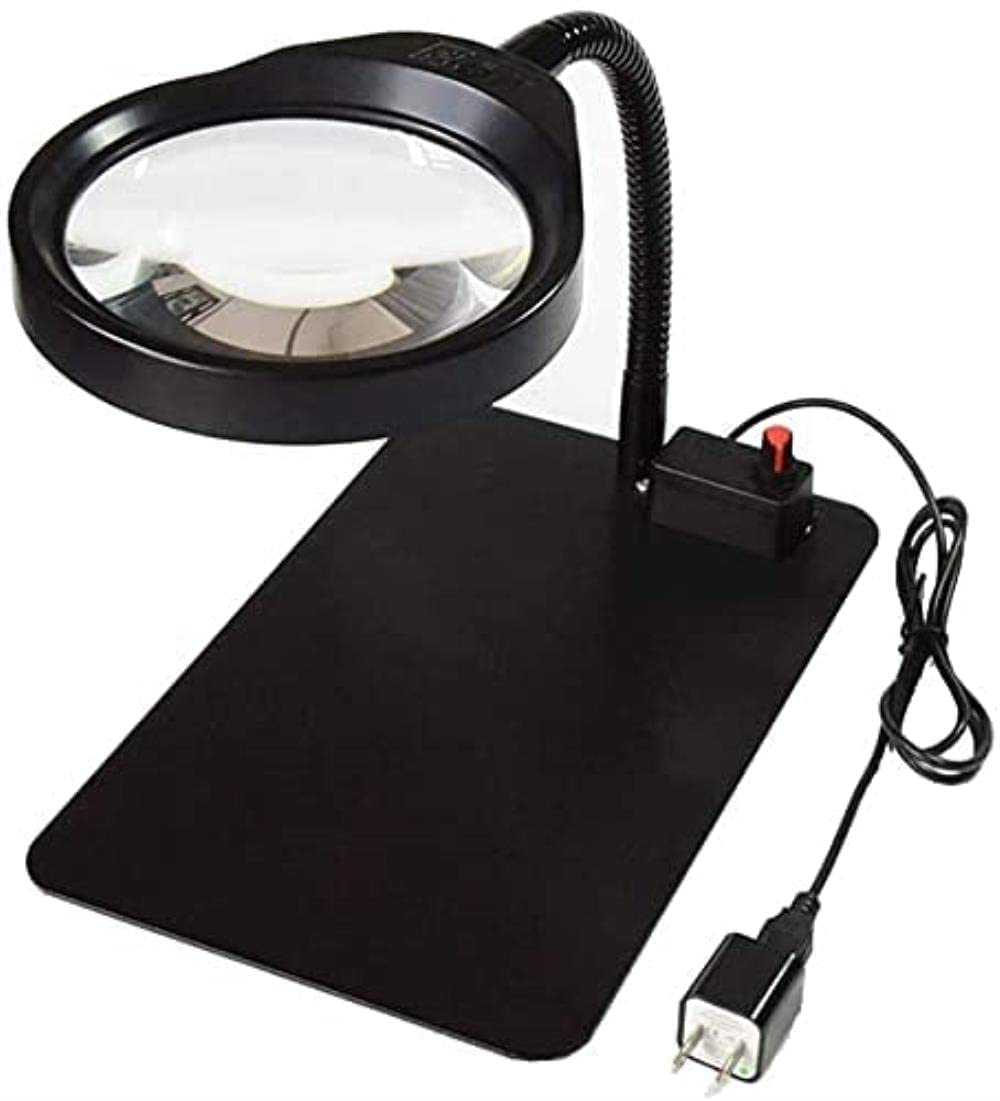 Lámpara de Escritorio de Lupa lámpara de Lupa Brillo Ajustable Manguera Flexible Manguera Mantenimiento Lectura iluminación de Lupa Matrimonio