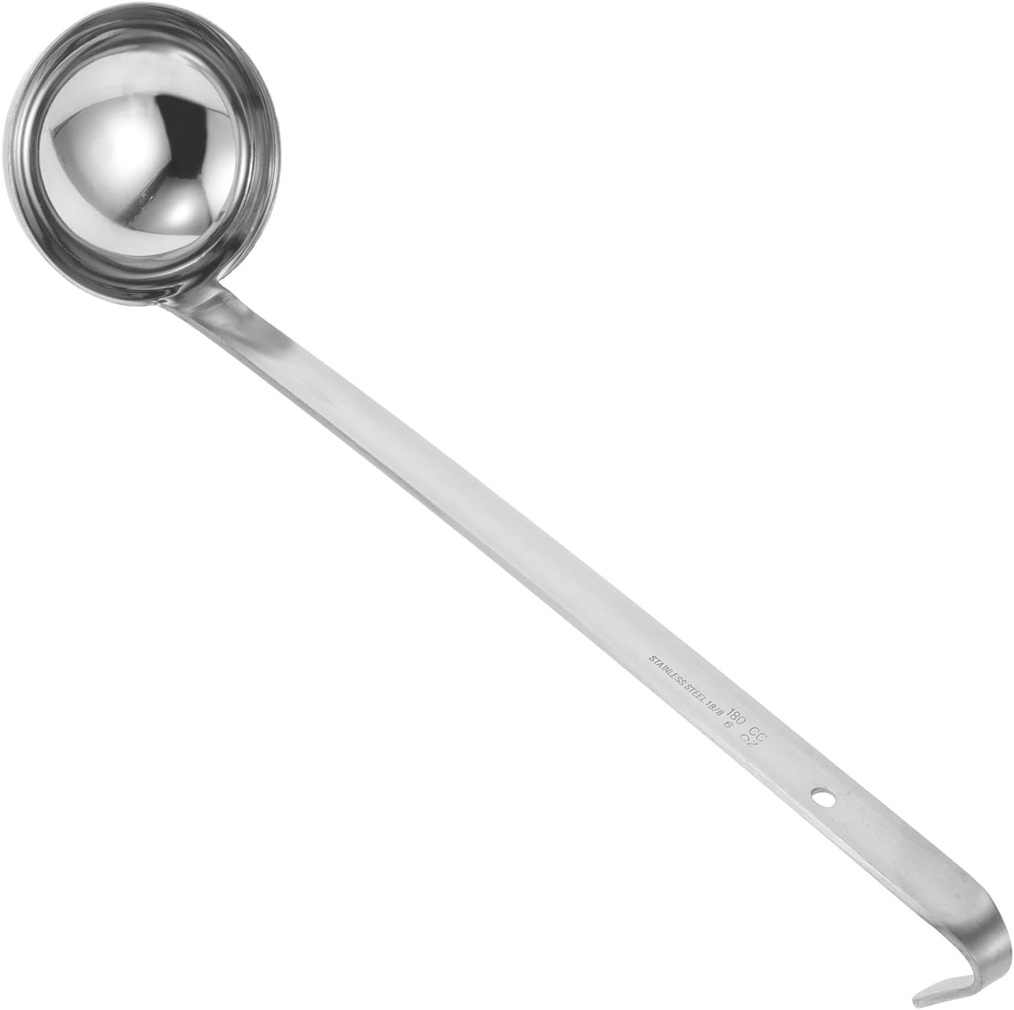 Stainless Steel Soup Ladle 1 to 20 Ounces Long Handle Hook