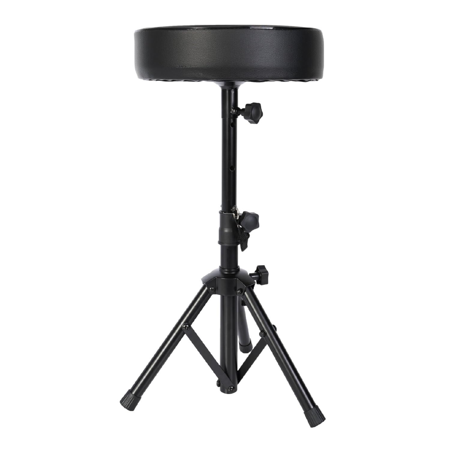 SKR01 - Ibiza - Taburete redondo con altura regulable en polipiel, ideal para piano, batería, etc.