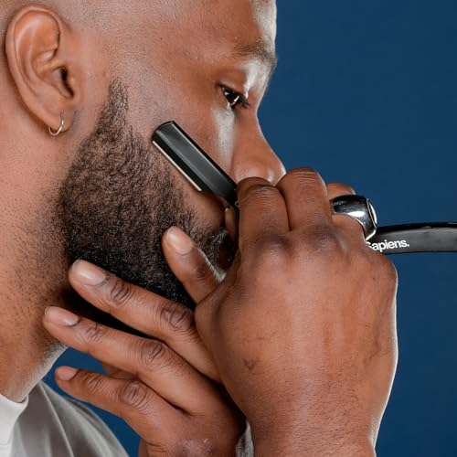 Variante de Sapiens navaja afeitar barbero con 25 cuchillas y funda
