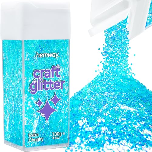Hemway Paillettes Artisanat Saupoudreuse 130g Bleu Iridescent