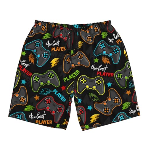 Game Mens Swim Trunks Quick Dry Swim Shorts with Mesh Lining Breathable Men's Beach Pants Swimwear Bathing Suits,