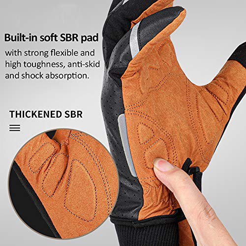 Luvas de Ciclismo, Andoer Luvas de ciclismo para esportes ao ar livre para BTT para bicicleta e moto