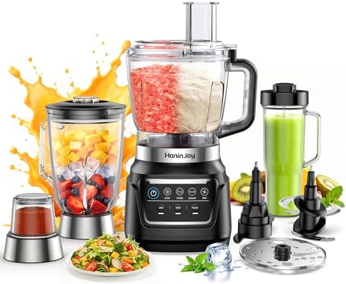 All-in-One Blender & Food Processor, 10-in-1 Professional Blender...