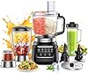 HoninJoy All-in-One Blender & Food Processor, 10-in-1 Professional Blender for Smoothies, Ice Crushing, Dough Making, Chopping, Grinding, Slicing & Shredding, Dishwasher Safe for Kitchen & Home Use