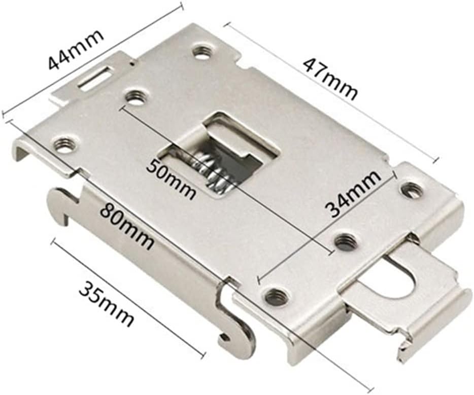10pcs Single Phase SSR 35MM DIN Rail Fixed Solid State Relay Clip clamp 1pcs Mounting Buckle Snap