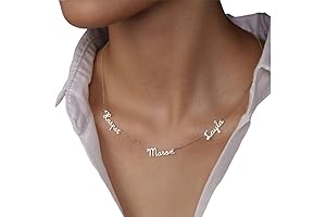 Personalized Kids Sterling Silver Name Necklace