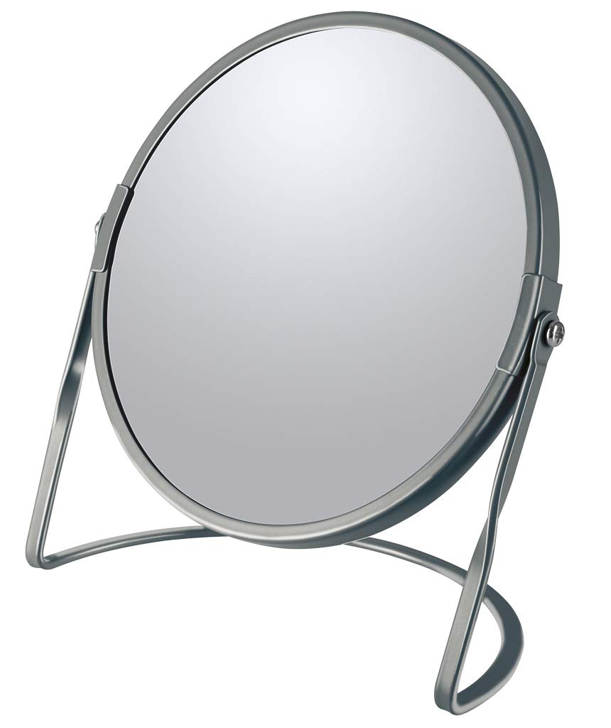 Spirella Akira Make-Up Mirror Cosmetic Mirror Bathroom Mirror 5x Magnification Matt Grey Mat
