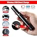 Laser Pointer High Power Rechargeable Lazer Pointer, Laser Pen with Long Range Adjustable Focus with Star Cap, Laser Pointer Pen Suitable for Outdoor, Astronomy, Cats Dogs (Red)