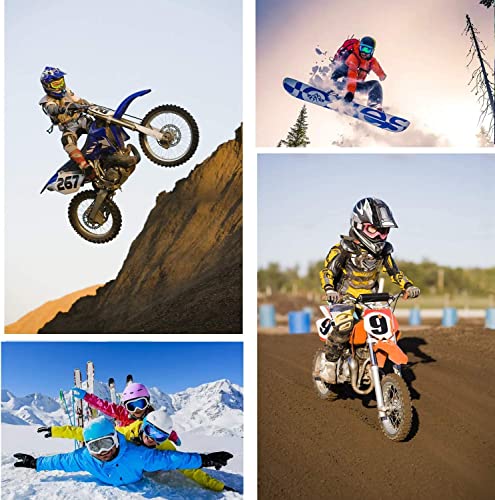 DMZK Gafas Protectoras Moto, Gafas Protectoras Ojos, Negro - Imagen 5