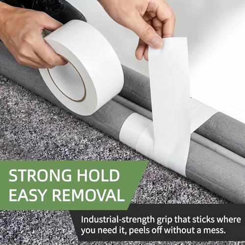 Image of Pipe Wrap Tape 100' Length x 2 inch Width -10 Mil Thick,PVC Corrosion Protection,Width White Insulation Tape for Drain Pipe, Metal & Electrical Piping, Underground Pipe (2 Pack)