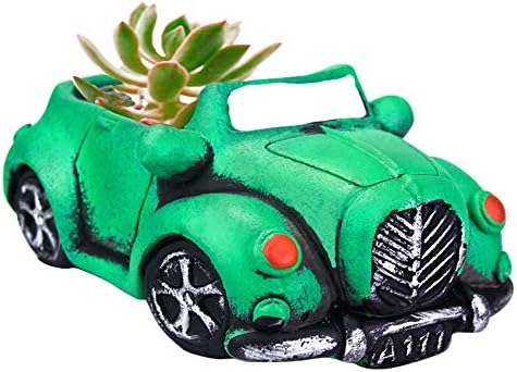 Ascrafter Cool Green Car Succulents Planter Flower Pots Succulent Containers
