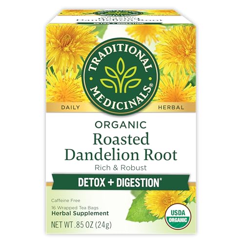 Traditional Medicinals Organic, Roasted, Dandelion Root Tea - Sup...