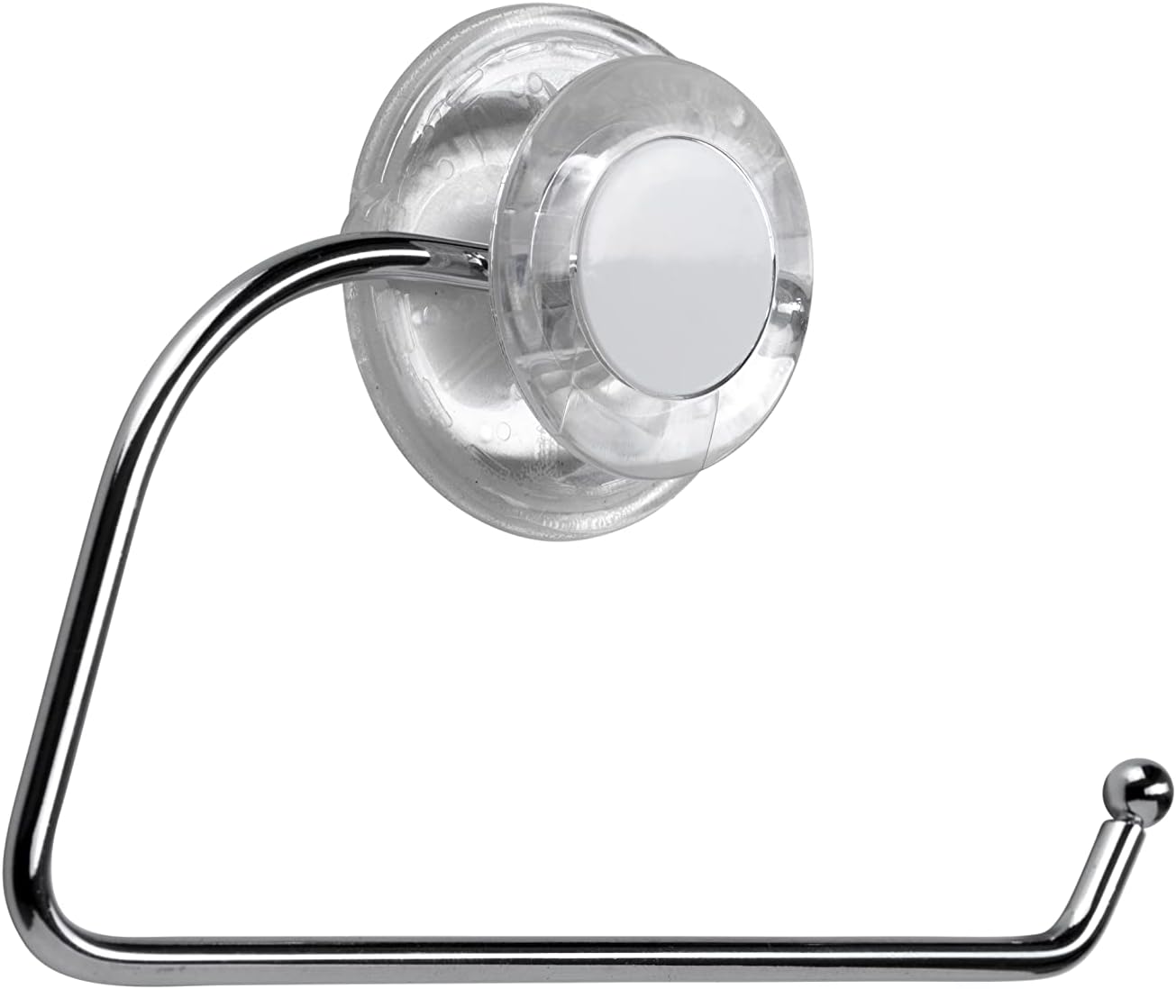 CroydexPA121132, Press 'N' Lock Suction Fit Toilet Roll Holder, Silver