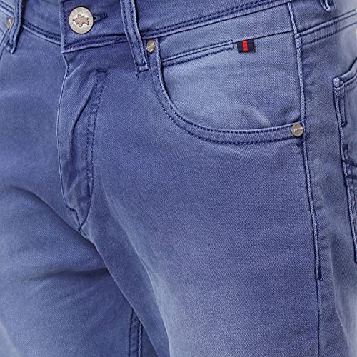 Image of Cantabil Men Blue Cotton Regular Fit Casual Jeans (P MDNM00165 Beige)