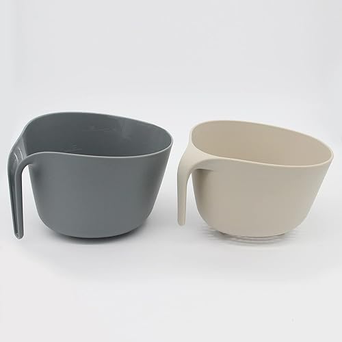 Miniatura 4 de Juego de colador y colador de cocina, 2 en 1, cesta de lavado de frutas y verduras para remojar, escurrir pasta, arroz, quinua, granos pequeños