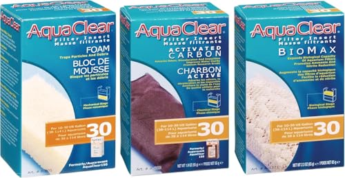 Fluval AquaClear 30 Maintenance Kit Hang on Back Aquarium Filter ...