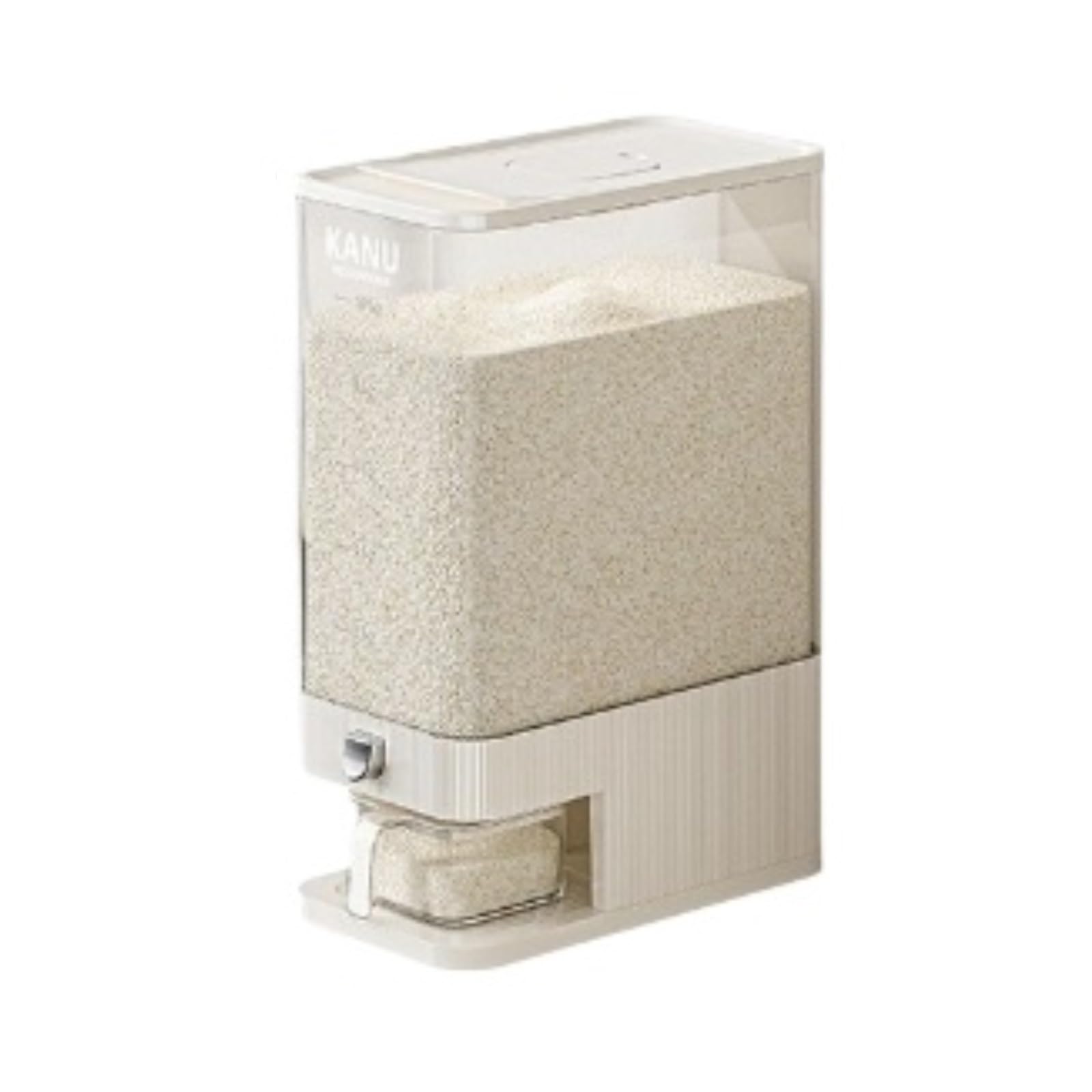 CVdrtyED Dry Food Cereal Dispenser Rice Bucket Dispenser Large Grain Contanier Storage Pet Food Container For Kitchen Grains Beans Pantry Rice Container(10kg)