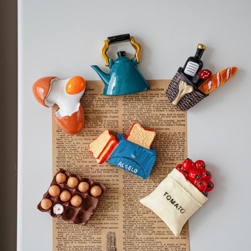 10 imanes decorativos de resina para refrigerador miniatura 6
