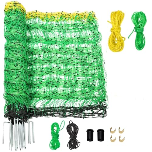 Electric Fence Netting, 49.6' H x 164'L Portable...