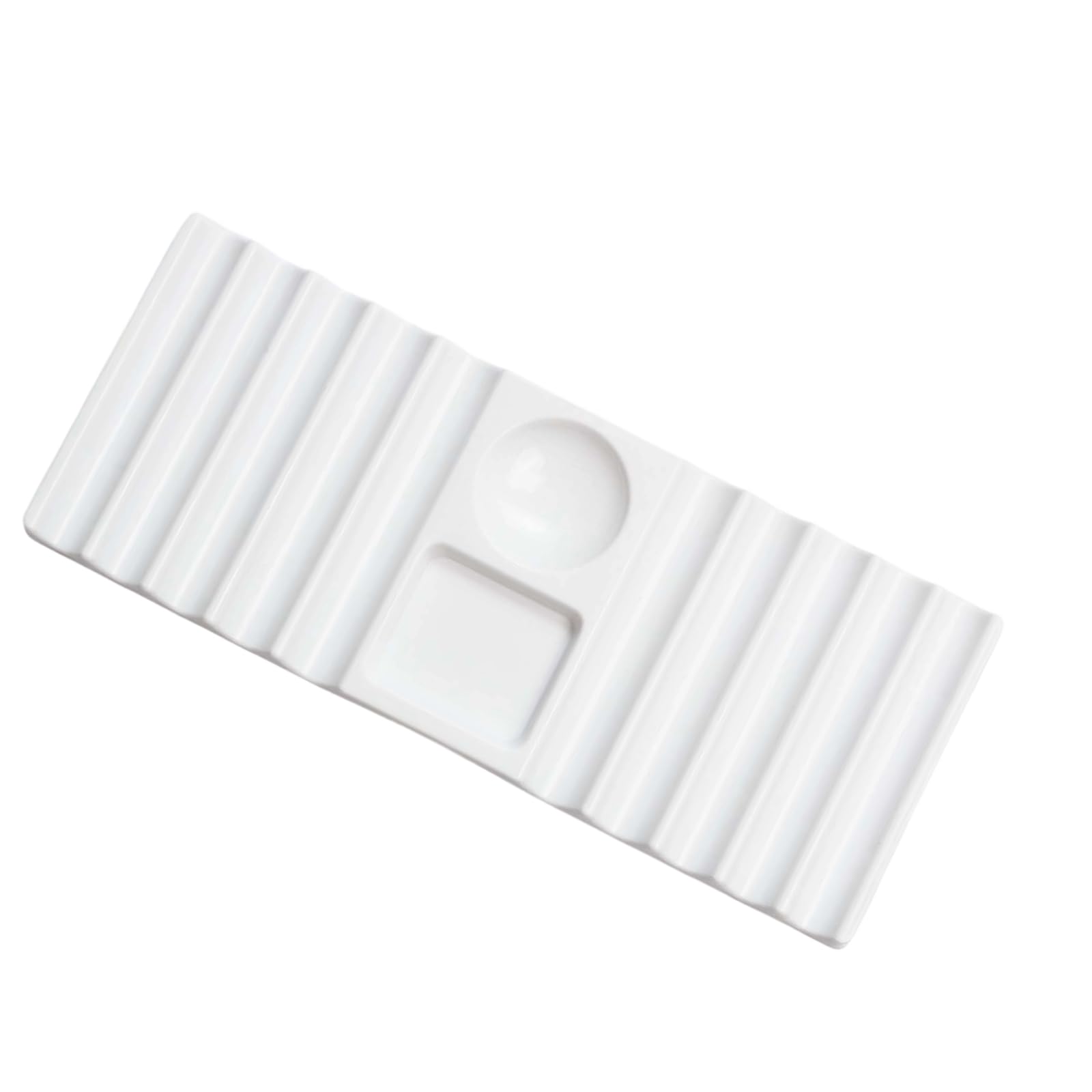 Hzbb White Nails Art Accessories Organiser Tray For Extension Templates And Carving Brushes Sturdy Abs And Space Saving Nails Tool Display Stand
