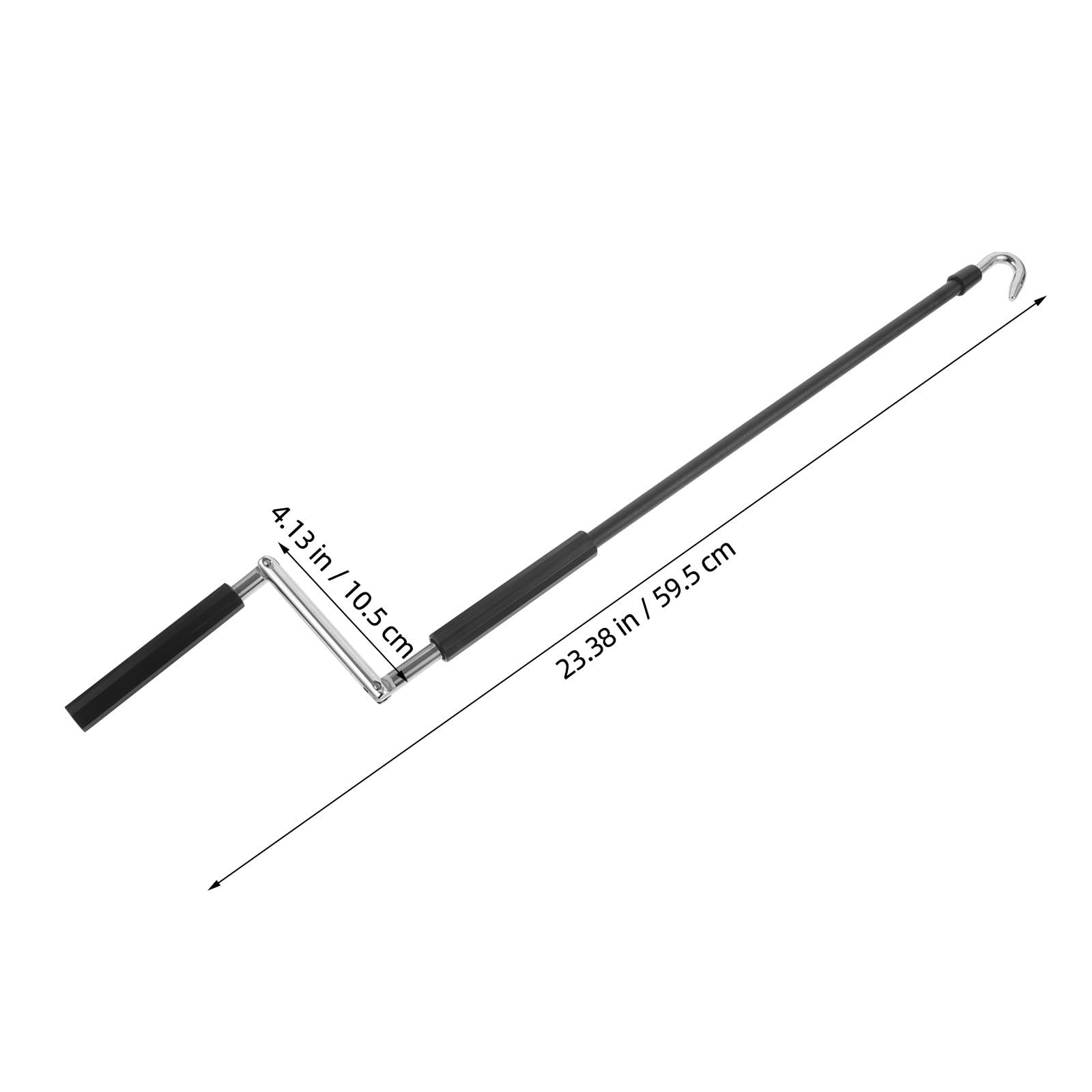 Tofficu Kurbelgriff für Markisen mit 70cm Teleskopstange aus Eisen Vielseitig Einsetzbar und Einfache Bedienung für Pergolen und Terrassenrollos