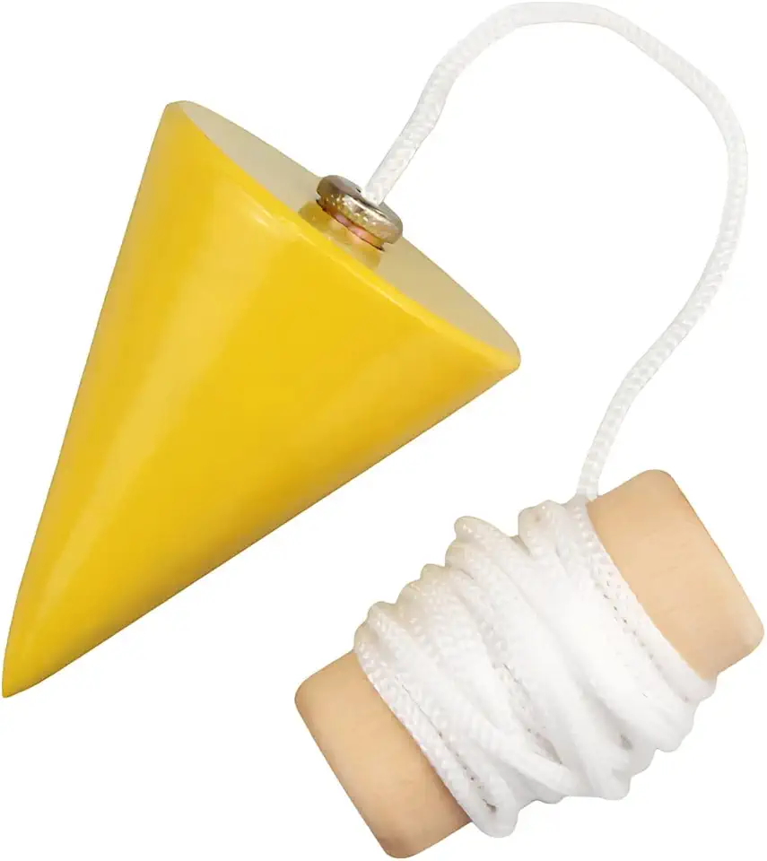 Prumo Para Pedreiro Metal 300g Centro Parede Pesado Maciço Profissional Preciso Coeso Corpo Sólido