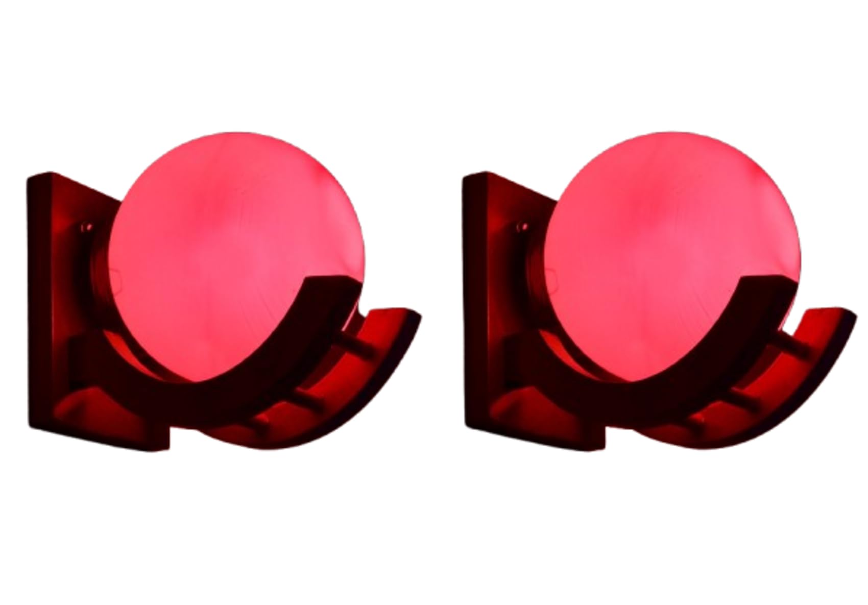 ONECYA ROYAL FANCY Traditional Indoor Wall Light Brown Color Globe Shape E27 Holder Upto 100-Watts Made in India (Bulb Not Included) Pack of 1(Wood) (Color Pink, 2)