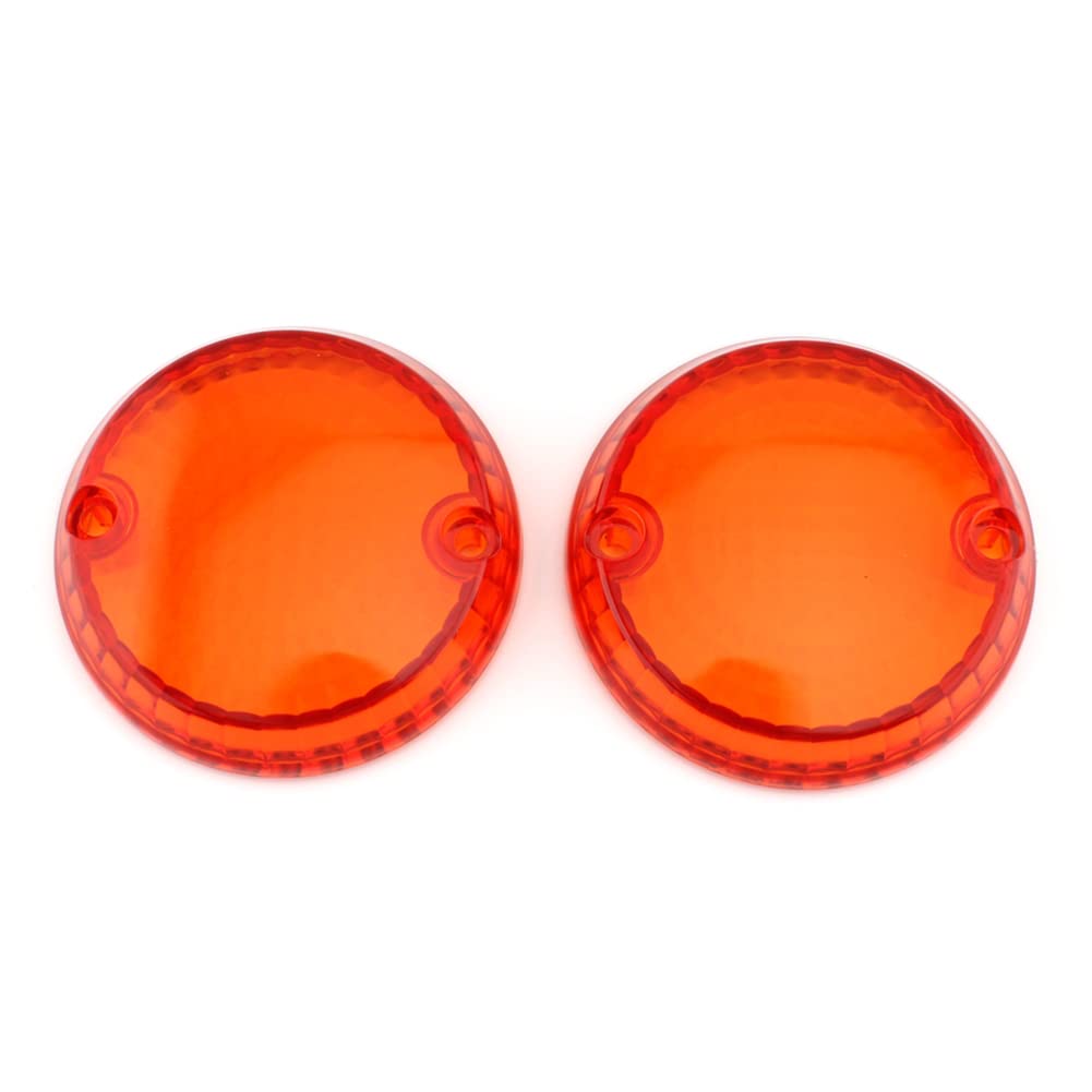 CNxinn10 Turn Signal Lens Cover Amber Indicator Covers Bezels Replacement 1 Pair for Kawasaki Vulcan 1500 Classic Mean Streak 1600 750 800 900
