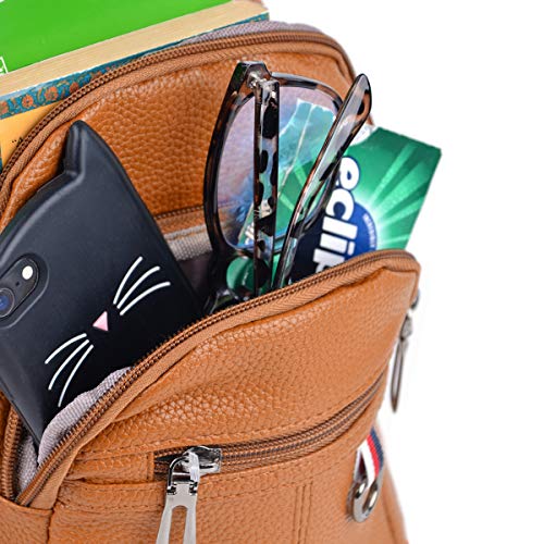 Westend Synthetic Leather Crossbody Sling Bag Backpack With Adjustable Strap #TOP5