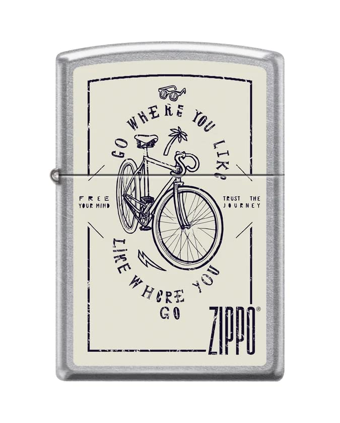 Encendedor Zippo Street Chrome personalizado metal miniatura 1