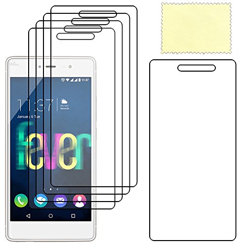 ebestStar - Pack x5 Protezione Schermo Compatibile con Wiko Fever 4G Pellicola Film Anti Shock AntiGraffio