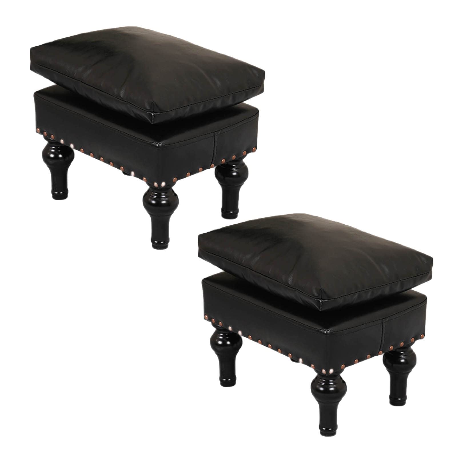 Poufs en similicuir rectangulaires : créez un coin détente chaleureux au salon