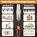 Japanese Hand Saw, 6-Inch Double-Edge Pull Saw, SK5 Flexible Blade,11/17 TPI Blade with Soft Grip Handle for Hardwood & Softwood Woodworking.