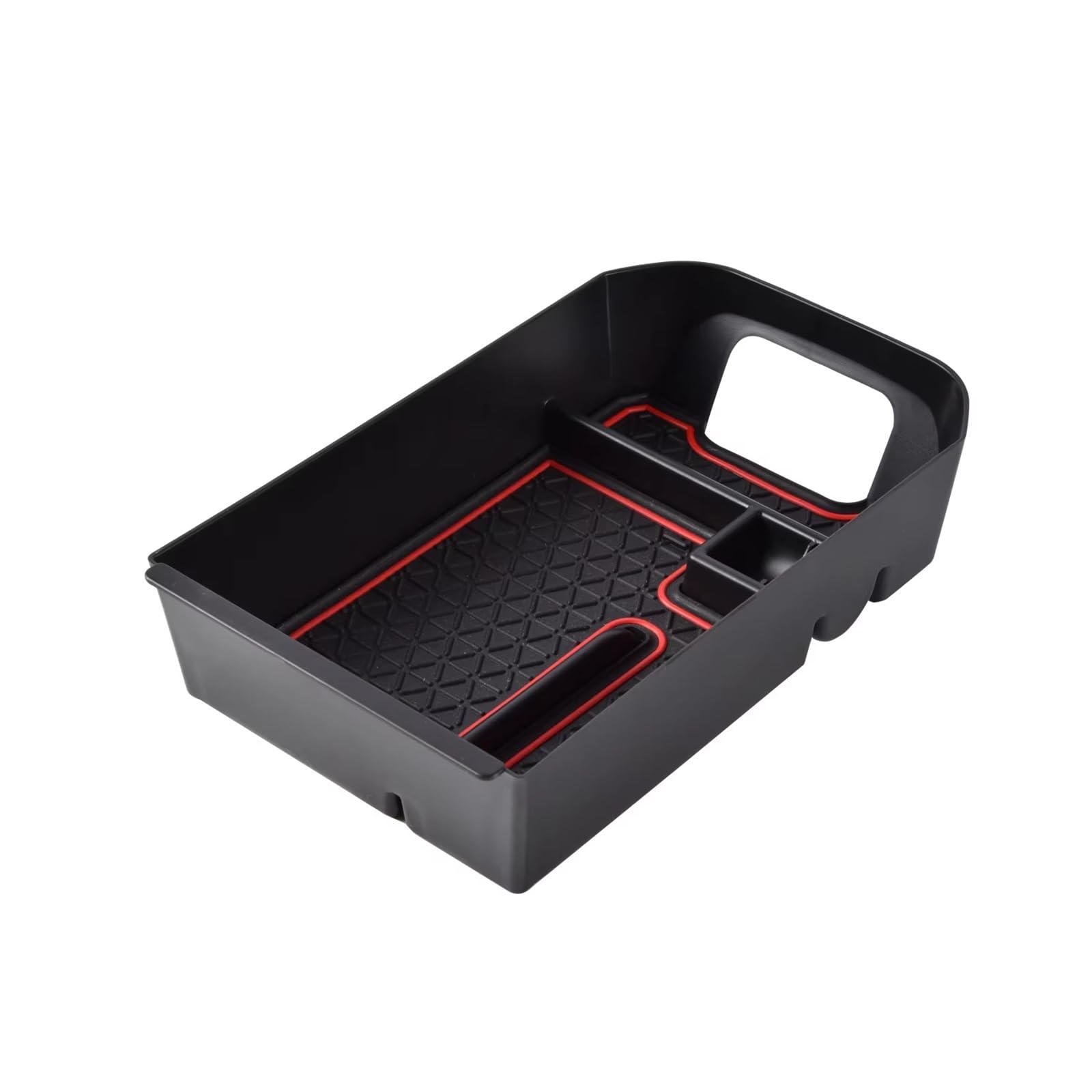 SZTMYVUW Interior Storage Box Compatible With Toyota For RAV4 2019-2023 Central Storage Box Armrest Armrest Glove Holder Plate Car Container Organizer Car Accessories(Red)
