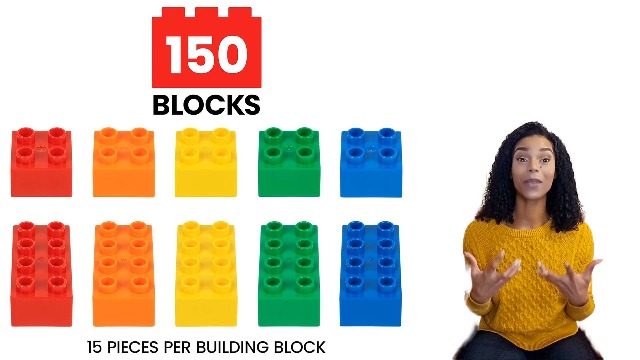 Juego De Bloques De Construcción De Madera – 150 Piezas Multicolor Para Desarrollo Infantil (3-8 Años)