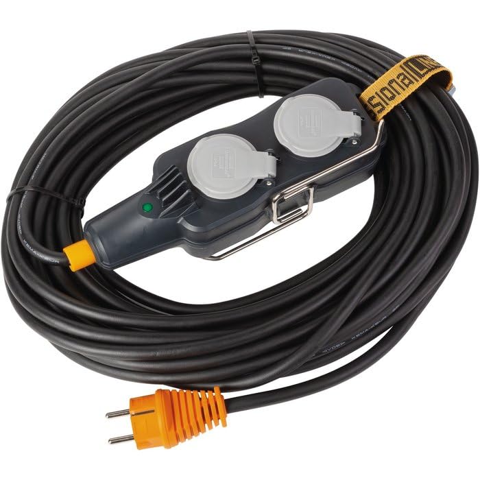 Prolongateur avec bloc prises mobile Powerblock IP 54 Brennenstuhl - H07RN-F 3G 2,5 mm² - 10 m
