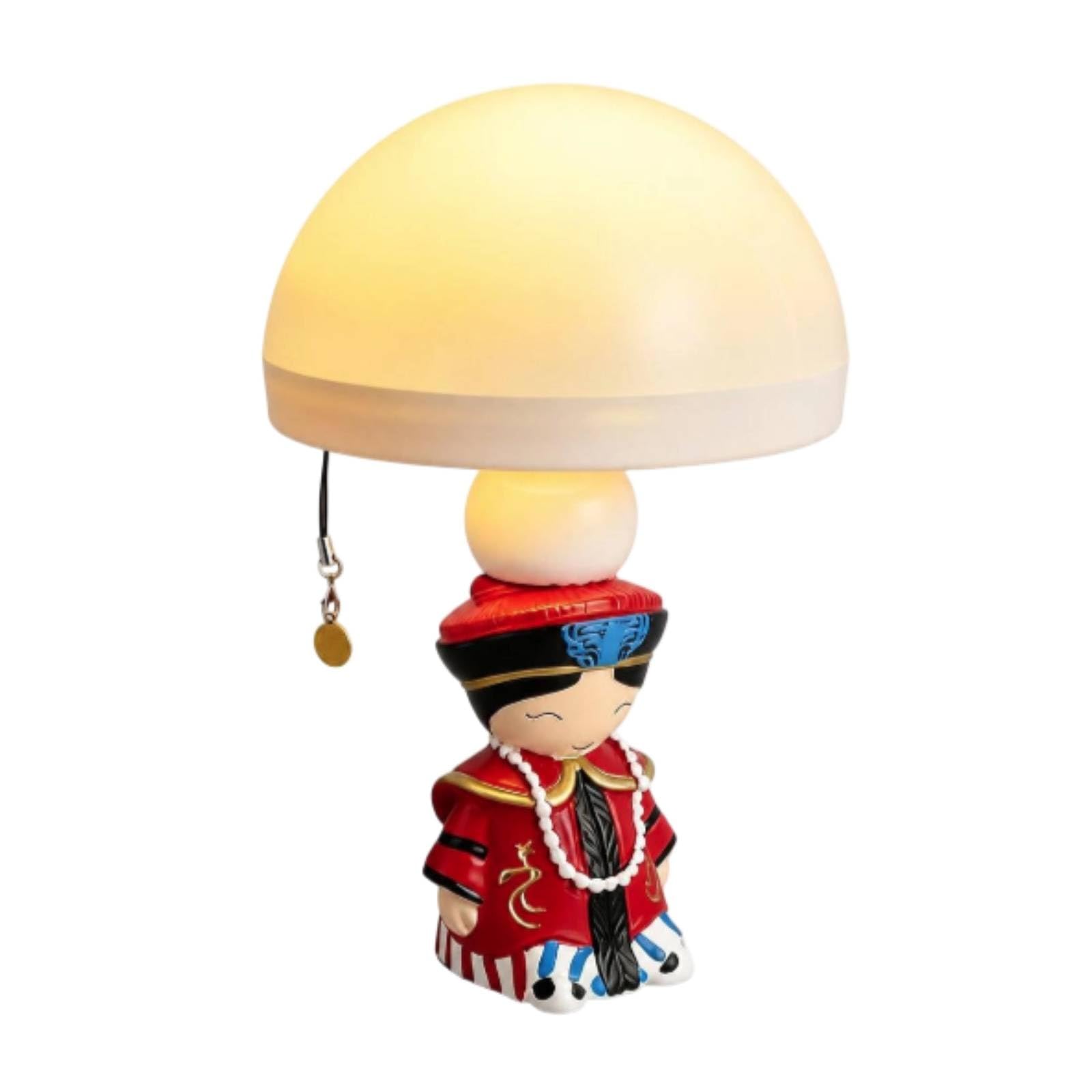 Children Night Nocturna para Niños Lámpara Decorativa Lámpara de Cabecera con Figura Real Brillo Tenue para Relajación Pantalla Redondeada y Resina, Reina