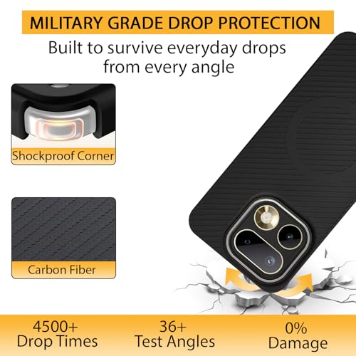 Image of LIRAMARK Rugged Carbon Fibre TPU Armor Silicone Back Cover Case for Realme 16 Pro Plus 5G