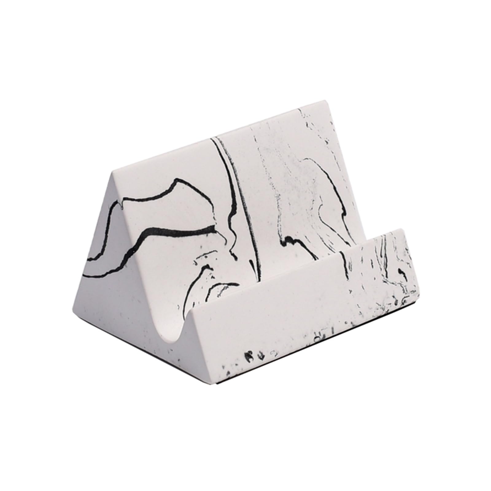 Photo 1 of ** dirt **Concrete phone stand, desktop phone stand, multifunctional stand, compatible with iPhone 16/15/14/13/12 smartphones (Ink wash)