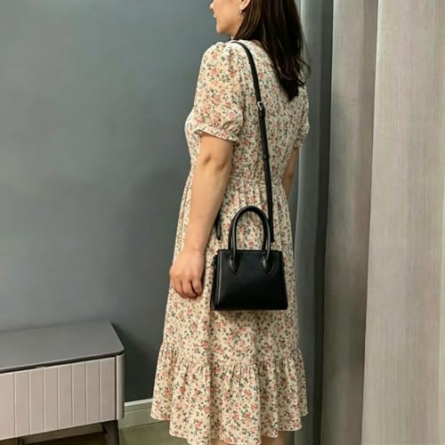 Image of Small crossbody tote bags for women faux leather cute clutch mini purses and handbags