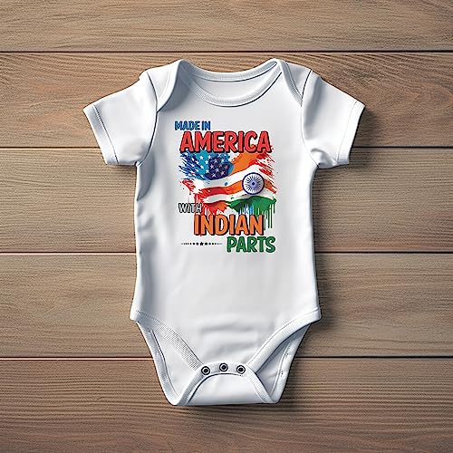 Baby Bodysuit - Made in America with Indian Parts Baby Clothes for Infants2
