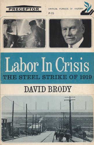 Labor In Crisis: The Steel Strike of 1919 B000O01F6E Book Cover